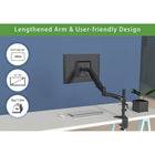 ShoppingAll Adjustable Single Gas Spring Monitor Desk Mount - Black-8