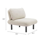 Zuo Aperto Accent Chair - Beige-6