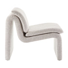 Modway Lume Boucle Upholstered Armless Accent Chair - Parchment-Arrives Fully Assembled