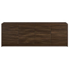 Hudson&Canal Desmond TV Stand for TV's up to 78" - Dark Oak-A transitional design accommodates TVs up to 78" for your entertaining space