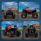 Aosom 12V Kids Ride-on Four Wheeler ATV - Red-12V/10Ah battery delivers up to 45 minutes 