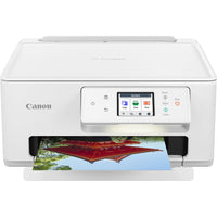 Canon PIXMA TS7720 Wireless All-in-One Inkjet Printer-Print up to 15 black pages or 10 color pages per minute with your first print out in approximately 9 seconds in black or 11 seconds in color (Letter Size)