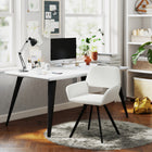 Homy Casa Swivel Office Reception Chairs - Beige Fabric - 2 Pack-360° swivel function for added flexibility.
