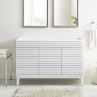 Modway Render 48" Double Sink Compatible Bathroom Vanity Cabinet - White-MDF and Particleboard
