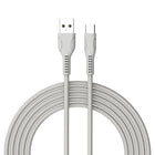 Basic Tech 3ft Type-C Cable - Grey-Sleek & Tangle Free