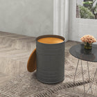 HOMCOM Nesting Tables - Grey-Colour: Nature Wood, Grey