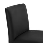 Modway Rhodes Vegan Leather Upholstered Dining Chair - Black-9