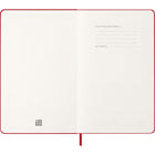 Moleskine 2026 Classic 12-Month Hard Cover Weekly Planner - 5" x 8.25" - Scarlet Red-Ivory-Coloured, 70 G/M2, Acid-Free Paper