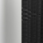 Flash Furniture Commercial Aluminum & Black Rattan Indoor-Outdoor Restaurant Stack Chair-Plastic Floor Glides