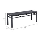 Zuo Iska Bench - Black-8