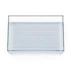 Azar Large Stackable Plastic Storage Bin - 2.5" x 8.62" x 6.5" - Clear - 4 Pack-4