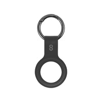 Logiix Silicone Tag for Airtag - Black-Lightweight and protective silicone case for your Apple AirTags (2021)