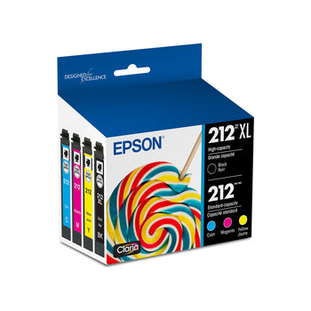 Epson T212 Ink Cartridge Combo Pack - High Capacity Black/Standard