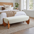 Zuo Charm Bench - Ivory-Furniture Colour: White
