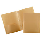 JAM Paper Heavy Duty Plastic 2 Pocket Extra Tough Folders with 3 Hole Punch - Assorted Professional Colours - 6 Pack-These folders are perfect for keeping your important files safe and 3 hole punched documents secure & organized at school, the office, at home, or on the go!