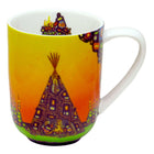 Oscardo Guardians by John Rombough Porcelain Mug - 485ml-Indigenous Art Design - Guardians by John Rombough, Chipewyan Dene artist, First Nations artwork celebrating cultural heritage and tradition