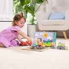 Melissa & Doug Blockables Vehicles 54-Piece Playset-Makes a great gift for preschool and older girls and boys, ages 2 to 7, for hands-on, screen-free play