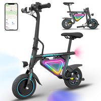 Gyrocopters Radi8 Electric Scooter for Kids - Speed 25 kmph - Range 20 km - LED Lights - Black-Experience the perfect blend of excitement and security with the Gyrocopters Radi8 Electric Ride-on. Engineered specifically for young explorers