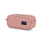 Jansport Large Accessory Pouch - Misty Rose-Zipper closure