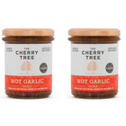 The Cherry Tree Hot Garlic Pickle - 210 g - 2 Pack-Bold garlic pickle with a hot, sweet and rich flavour.
