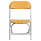 Flash Furniture Kids Folding Chair, Yellow Plastic (YKIDYL)-Assembly not Required