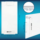 Quartet Acrylic Dry Erase Monitor Board with Paper Clip and Phone Holder - 4” x 8”-PERFECT SIZE: Measuring 4" x 8", this acrylic memo board is suitable for most monitors, providing a convenient way to keep important notes visible.
