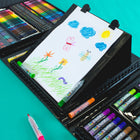 Art 101 Budding Artist Pop-Up Easel Doodle & Colour Art 150-Piece Set-A foldable organizer case means easy clean up
