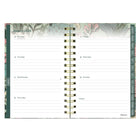 Blueline Weekly/Monthly Planner - 8" H x 5" W - Verdant Design - English-Ruled weekly layout