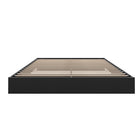 Nexera Platform Bed Frame - Queen Size - Black-Fits a standard Queen size mattress. 500 pounds weight capacity