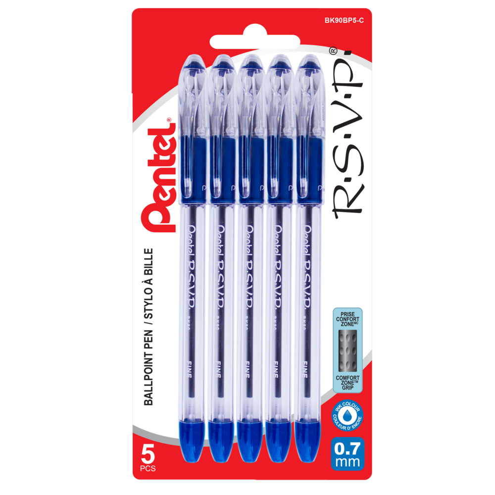 Pentel R.S.V.P. Fine Point Blue Ballpoint Pen | staples.ca