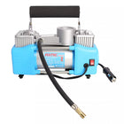 Fixtec DC 12V 150 PSI Dual Cylinder Air Compressor-Five meter air hose provides the flexibility you need to inflate all four tires with ease