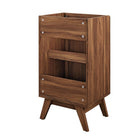 Modway Soma 18" Bathroom Vanity Cabinet - Walnut-Wood Grain Finish