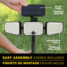 Bell+Howell Bionic Floodlight Solar Powered Motion Activated Light - 500 Lumen - Black-6