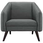 Modway Slide Upholstered Fabric Armchair - Grey-100% Polyester Material