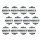 Maxwell & Williams Coaster Collective Round Charcoal Grey/White Marble Coaster - 12 Pack-Made of Heat Resistant Ceramic