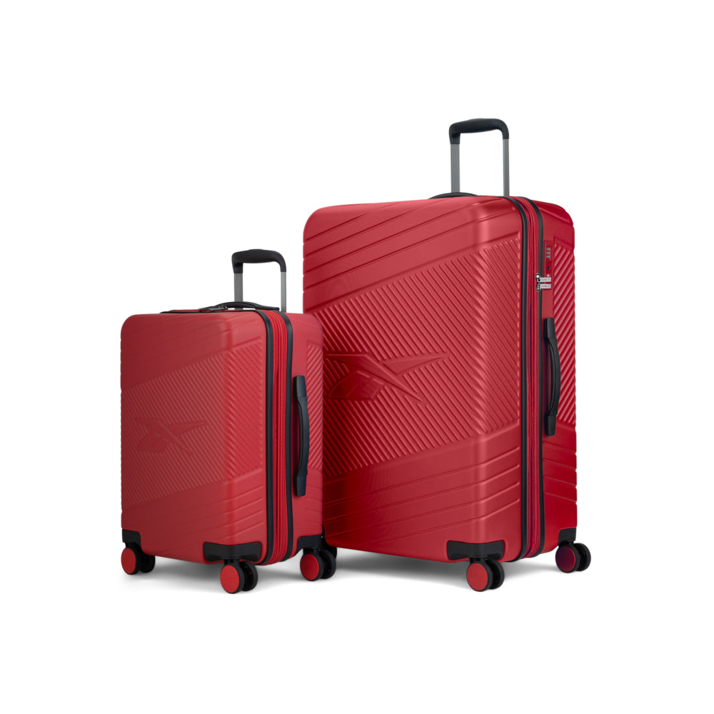 Reebok GO Collection 2-Piece Hardside Luggage Set - Red | staples.ca