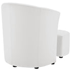 Modway Divulge Armchair and Ottoman - White-Weight Capacity - 330 lb