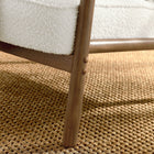 Modway Charlie Boucle Upholstered Armchair - Ivory-Non-Marking Felt Pads