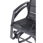Dura Housewares Kansas Aluminium Swivel Glider - Black-Holds up to 200 lbs.