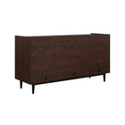 Manhattan Comfort Duane 59.05" Mid-Century Modern Sideboard - Dark Brown and Black-17.83" L x 59.05" W x 31.49" H