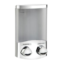 Better Living Euro Dispenser Duo - Chrome-Eliminates shower bottle clutter and container lifts off the wall for easy cleaning and re-filling