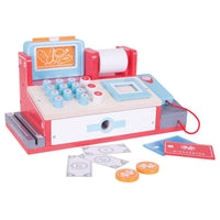 Bigjigs Toys Shopping Till with Scanner-Shop Till with Scanner