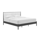 Modway Adair Spindle Metal King Platform Bed - Charcoal-No Box Spring Required