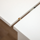 HOMCOM 23.6"-70.9" Rectangular Extendable Dining Table for 6-8 - White-Made of particleboard for easy cleaning