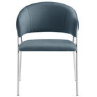 Modway Nella Upholstered Performance Velvet Dining Chair - Cadet Blue - 2 Pack-9