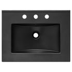 Modway Cayman 24" Bathroom Sink - Black-Integrated Countertop