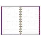Mead 2027 West Village 12 Month Large Weekly/Monthly Planner - 11" H x 9" W - Floral - Bilingual-One month per two page spread has unruled daily blocks, a lined to-do section, a “simplicity tip” to help you plan and a tab for easy navigation