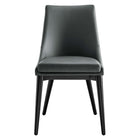 Modway Viscount Vegan Leather Dining Chair - Grey-Assembly Required
