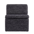 Modway Lume Boucle Upholstered Armless Accent Chair - Charcoal-7