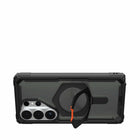 UAG Plasma XTE Rugged Kickstand Cell Phone Case with Magnets for Galaxy S26 Ultra - Black/Orange-Oversized Tactile Buttons